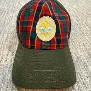 Boy Scouts of America Webelos Green Plaid Flex-Fit Cap